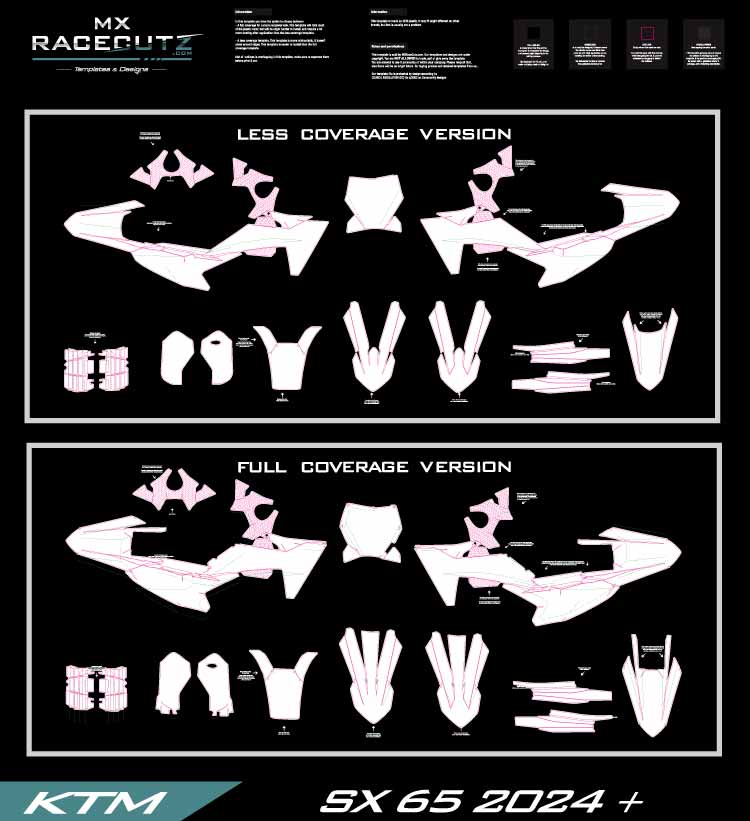 KTM SX 65 2024-2025 TEMPLATE