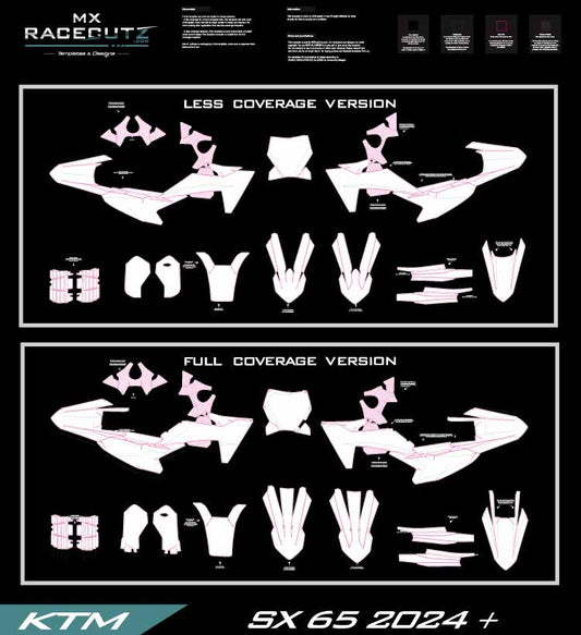 KTM SX 65 2024-2025 TEMPLATE