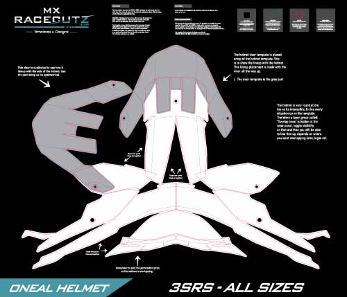 ONEAL 3SRS - ALL SIZES TEMPLATE