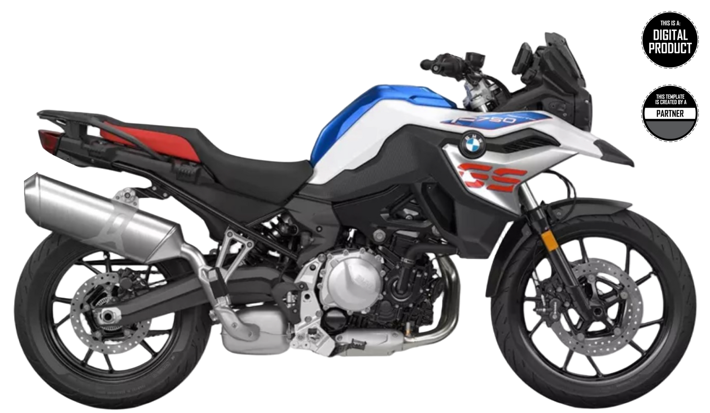 BMW F750 & 850 GS 2018-2024 TEMPLATE