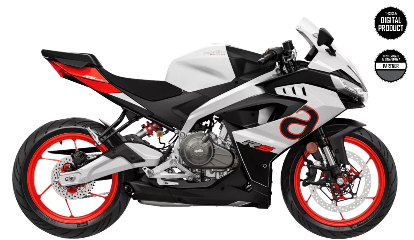 APRILIA RS 457 2024-2025 TEMPLATE