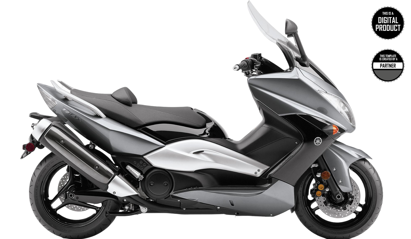 YAMAHA TMAX 500 2008-2011 TEMPLATE