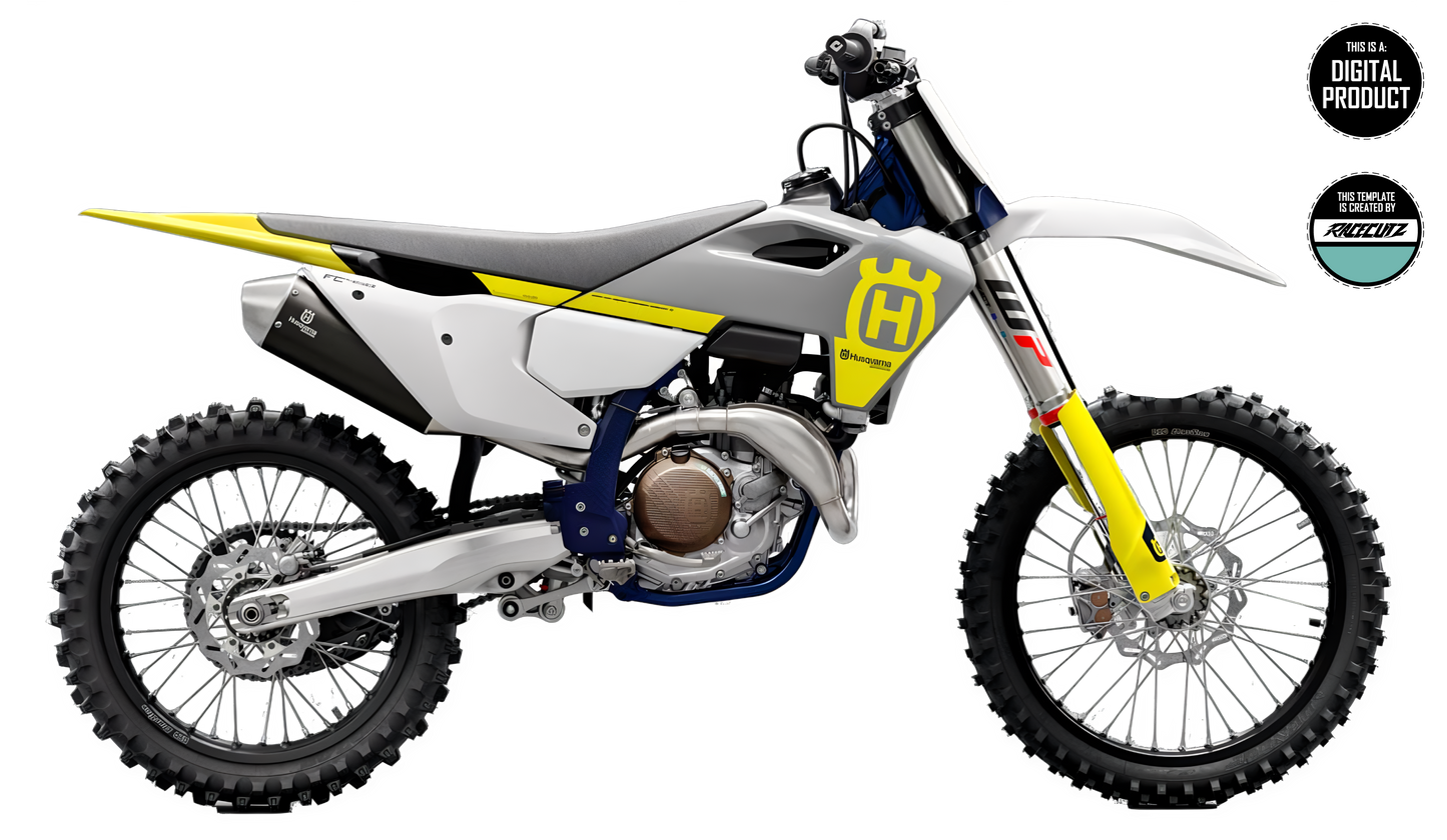 HUSQVARNA FC+TC 2023+ & FE+TE 2024+ - FRAME GUARDS TEMPLATE