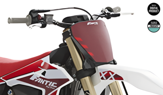 FANTIC XXF + XX 2025 FRONT NUMBER PLATE TEMPLATE