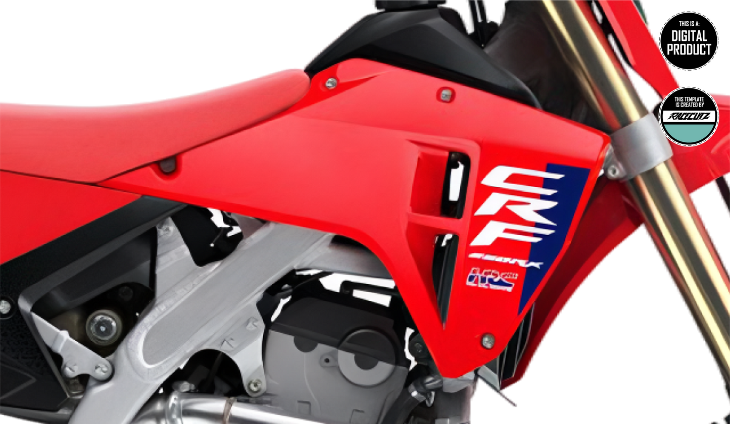 HONDA CRF 250 RX 2025 & CRF 450 2025 RX - SHROUDS TEMPLATE