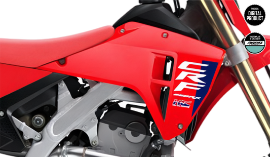 HONDA CRF 250 RX 2025 & CRF 450 2025 RX - SHROUDS TEMPLATE