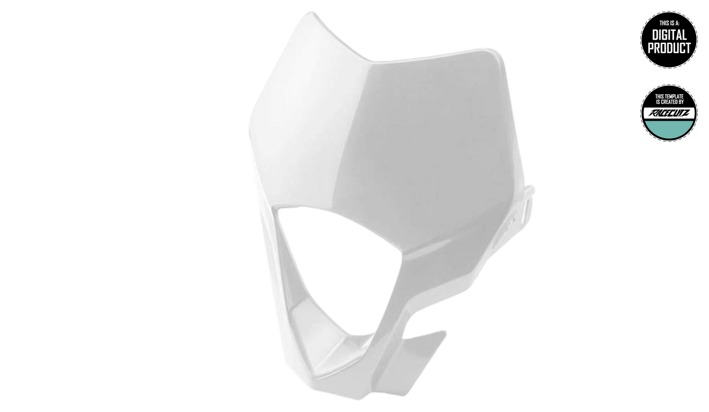 GASGAS EC 2021-2023 - HEADLIGHT MASK TEMPLATE