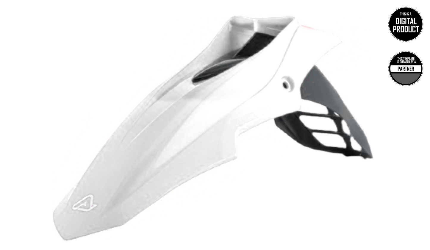 ACERBIS EVOLUTION - SUPERMOTO FRONT FENDER TEMPLATE