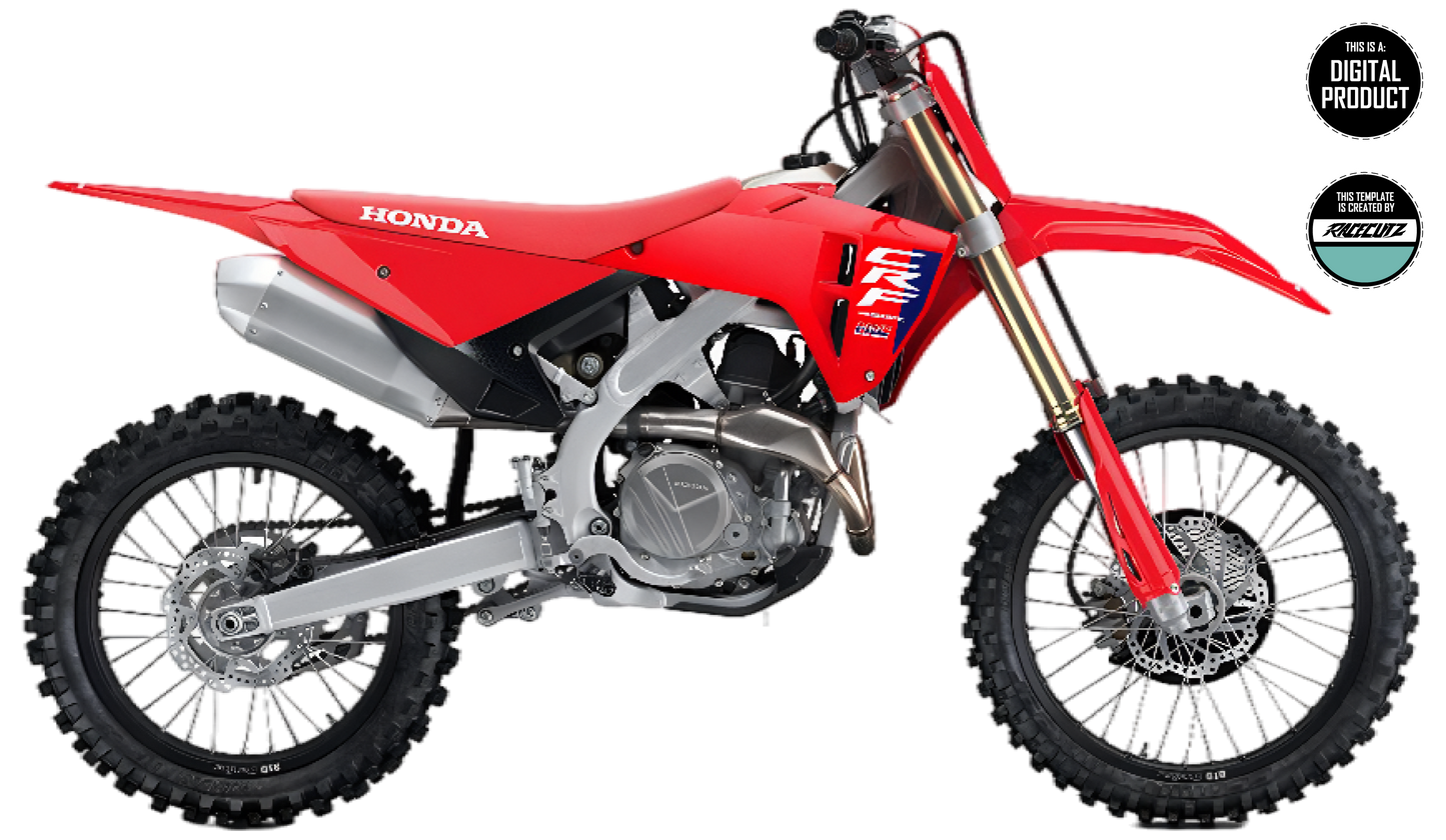 HONDA CRF 250 2025 & CRF 450 2025 - FRAME TEMPLATE