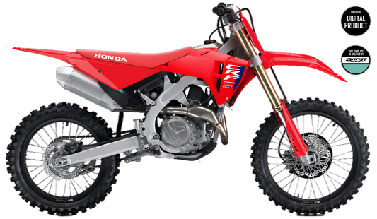HONDA CRF 250 2025 & CRF 450 2025 - FRAME TEMPLATE