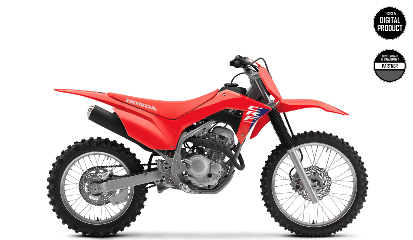 HONDA CRF 230F & 250F 2019-2025 TEMPLATE