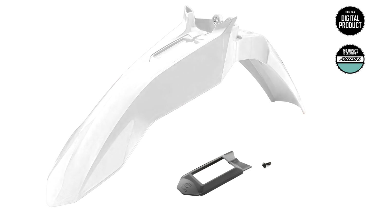 GASGAS MC 2024+ FRONT FENDER CONNECTIVITY UNIT GPS TEMPLATE