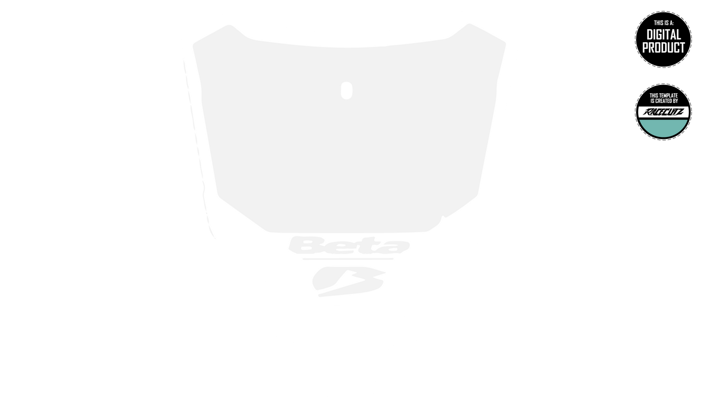 BETA RX 2023+ FRONT NUMBER PLATE TEMPLATE