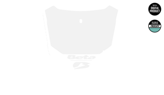 BETA RX 2023+ FRONT NUMBER PLATE TEMPLATE