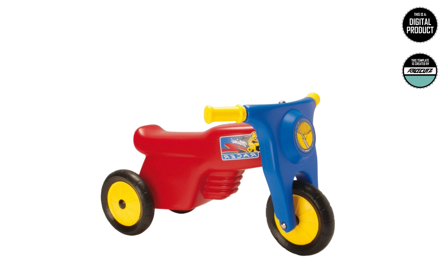 DANTOY KIDS MOTORCYCLE TEMPLATE