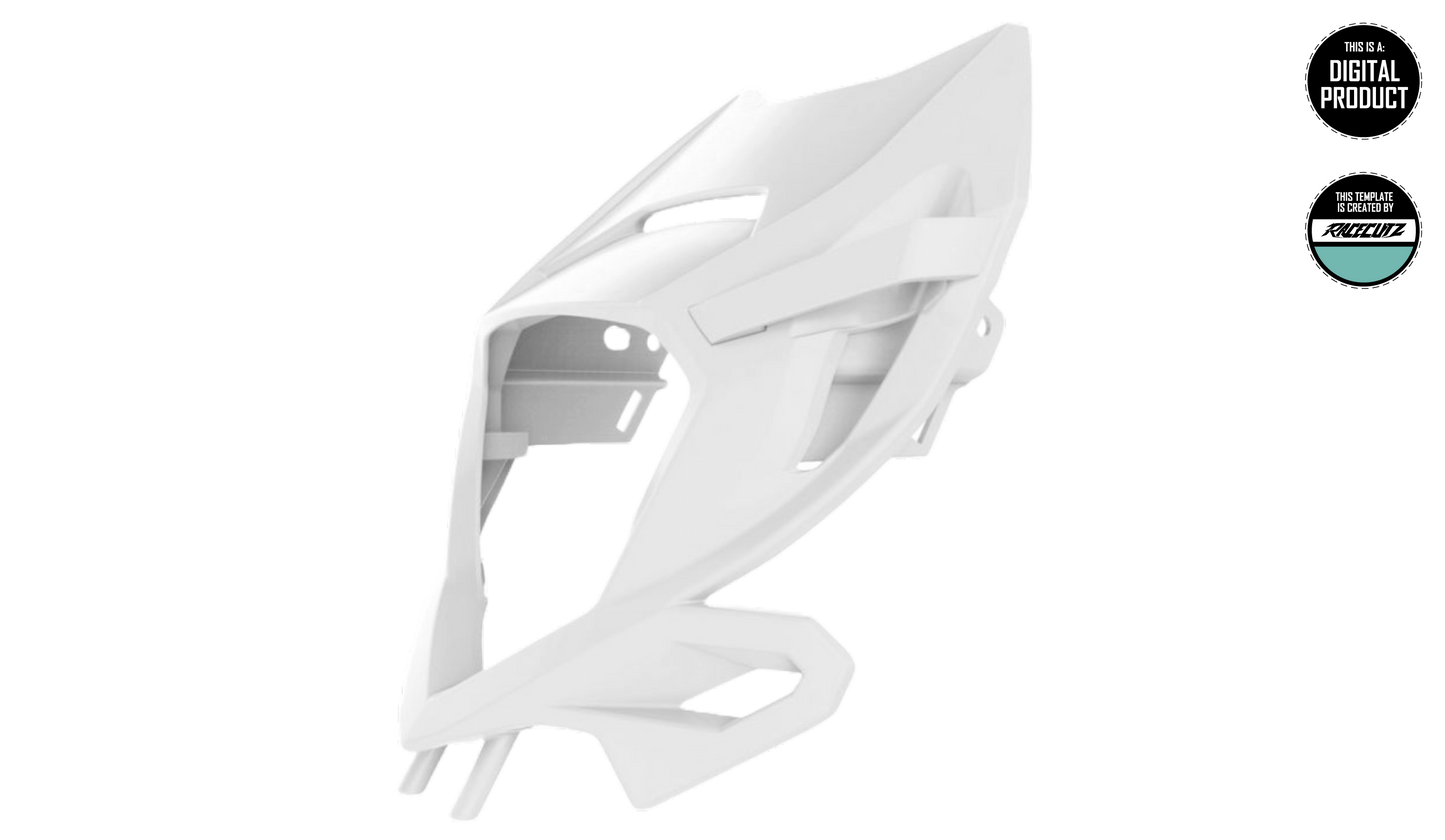 BETA RR 2020-2024 & XTRAINER 2020-2025 HEADLIGHT MASK TEMPLATE