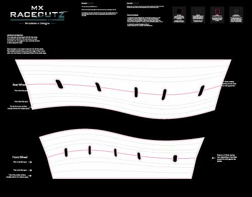 50/50 RIM WRAP - DUCATI HYPERMOTARD 698 17" INCH TEMPLATE