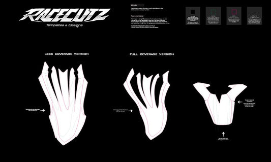 SHERCO SE & SEF 2024-2025 FRONT FENDER TEMPLATE