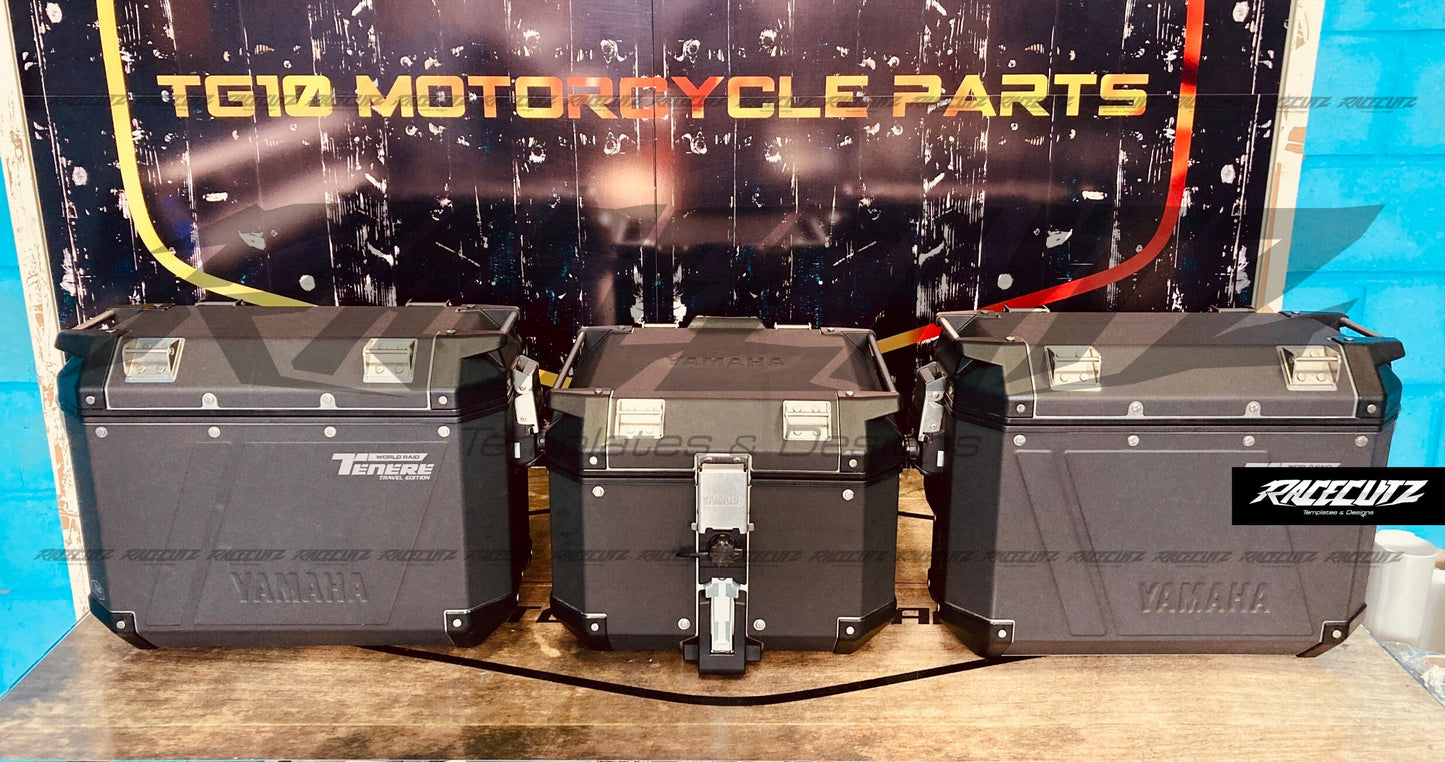 YAMAHA TENERE 700 PANNIERS TEMPLATE