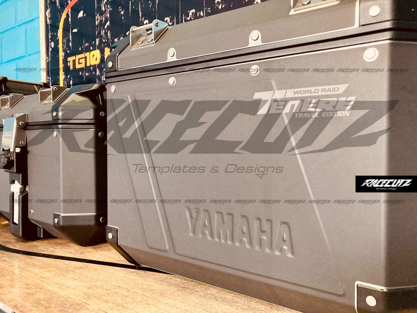 YAMAHA TENERE 700 PANNIERS TEMPLATE