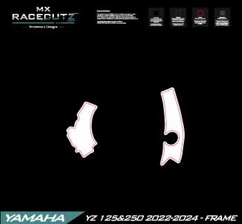 YAMAHA YZ 125&250 2022-2024 - FRAME TEMPLATE