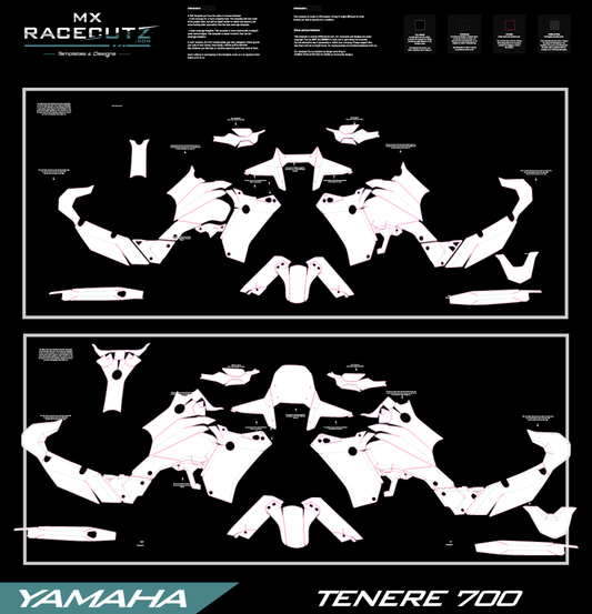 YAMAHA TENERE 700 2019-2024 TEMPLATE