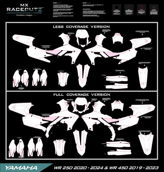 YAMAHA WR 250 2020-2024 & WR 450 2019-2023 TEMPLATE