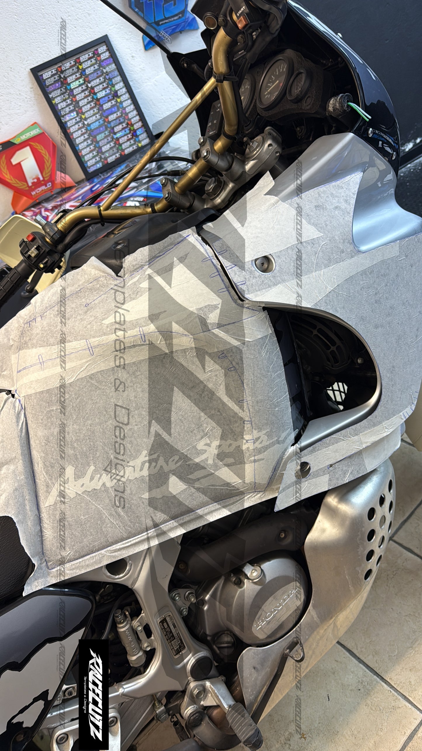 HONDA XRV 750 AFRICA TWIN 1989-2003 TEMPLATE