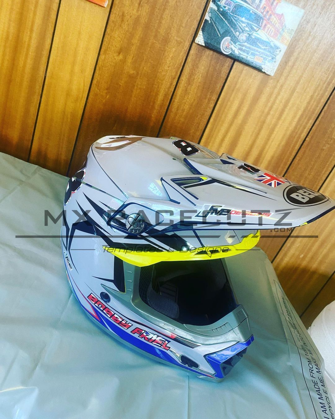BELL MOTO 9 + FLEX - SIZE MEDIUM & LARGE TEMPLATE