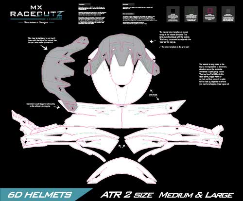 6D ATR 2 - SIZE MEDIUM & LARGE TEMPLATE