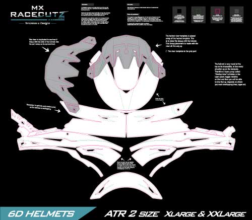 6D ATR 2 - SIZE XLARGE & XXLARGE TEMPLATE