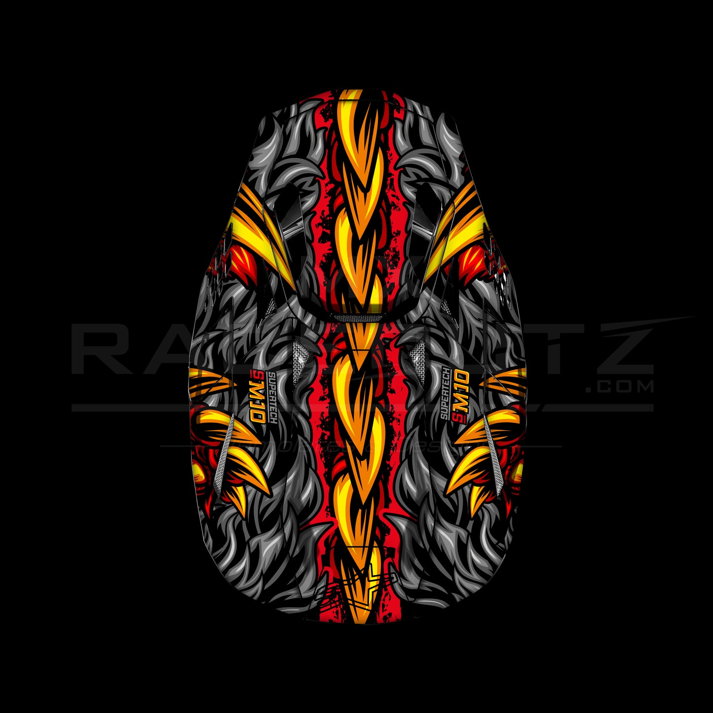 ALPINESTARS SM8+10 - DEMON FUR RED DESIGN - SIZE XSMALL & SMALL