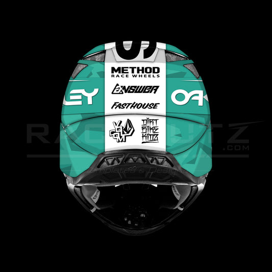 ALPINESTARS SM8+10 - THREE STRIPES TURQUOISE DESIGN