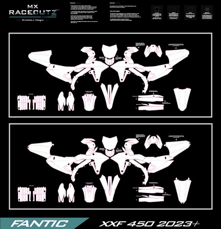 FANTIC XXF 450 2023+ TEMPLATE