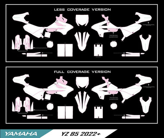 YAMAHA YZ 85 2022-2025 TEMPLATE