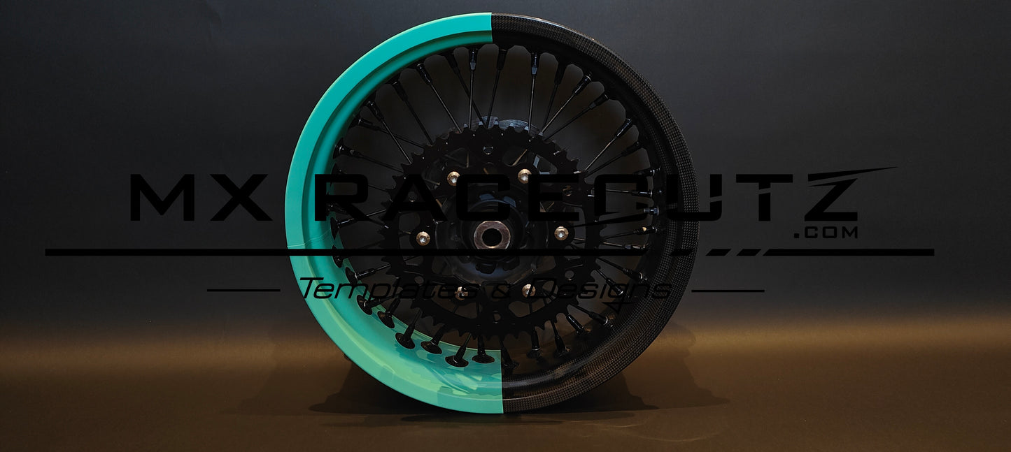 50/50 Rim Wrap 17″ 36 spokes: Excel, WMX, SmPro, Behr, Falco Template