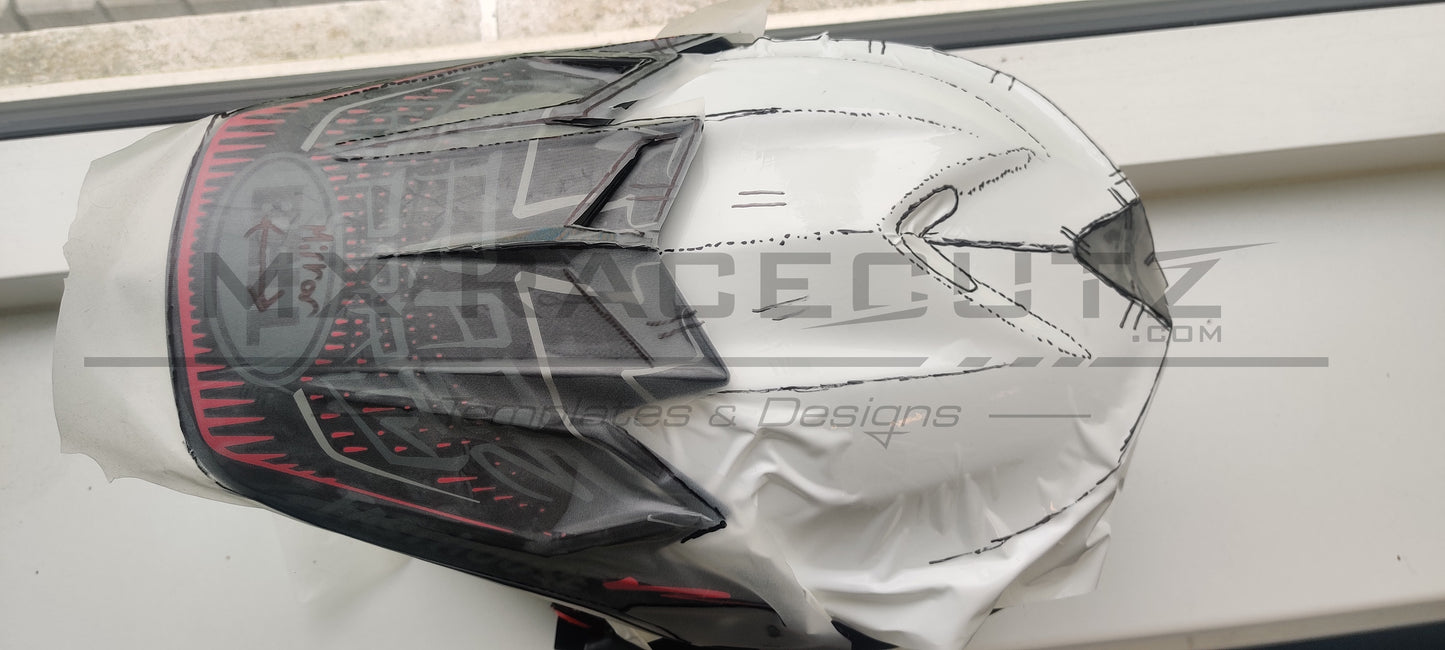 BELL MOTO 9 + FLEX - SIZE MEDIUM & LARGE TEMPLATE