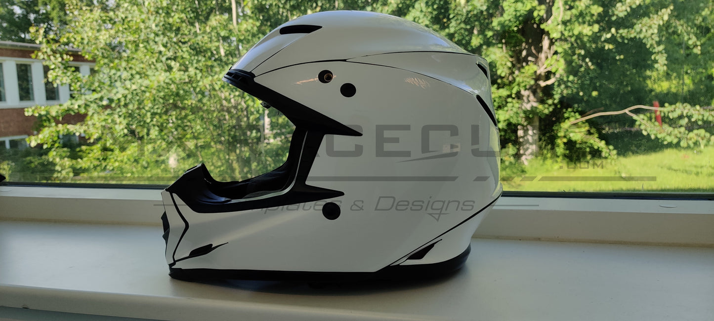BELL MOTO 9 + FLEX - SIZE MEDIUM & LARGE TEMPLATE