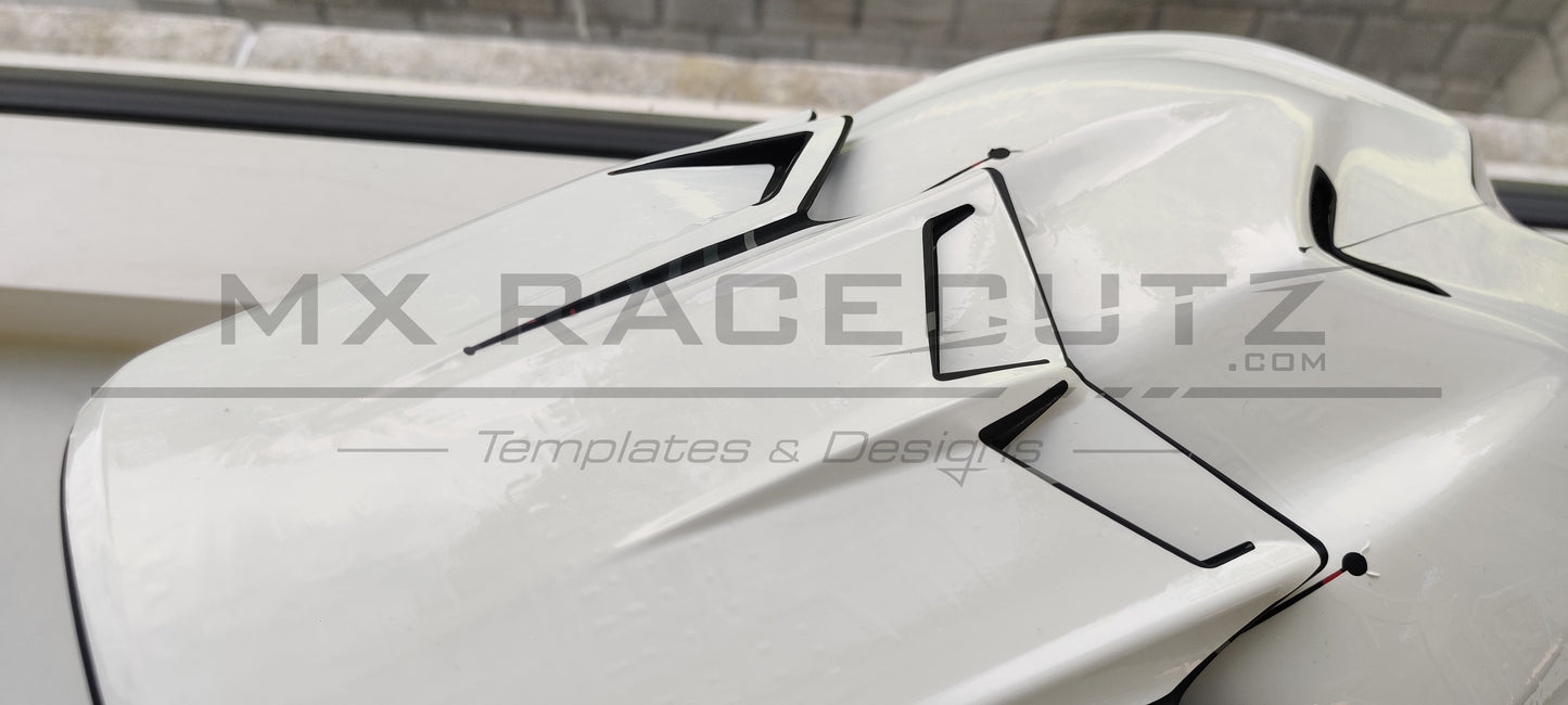 BELL MOTO 9 + FLEX - SIZE MEDIUM & LARGE TEMPLATE