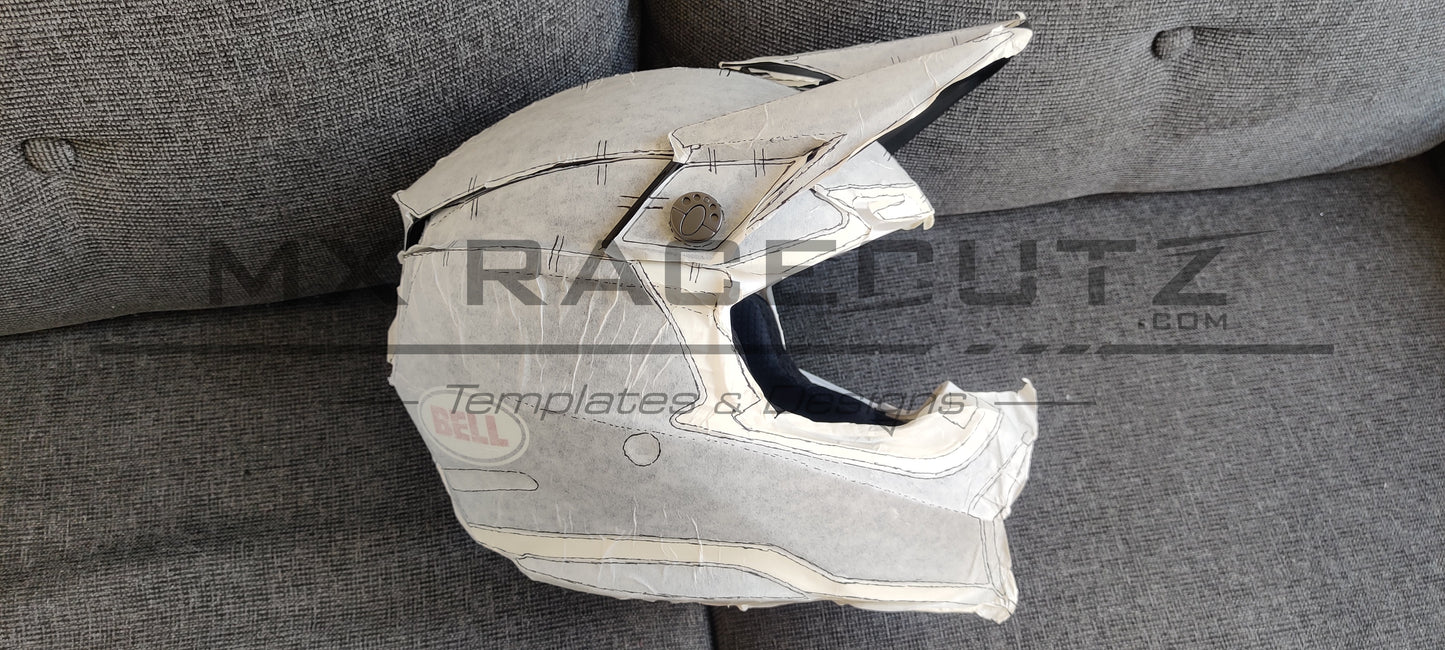 BELL MOTO 10 - SIZE XLARGE & XXLARGE TEMPLATE