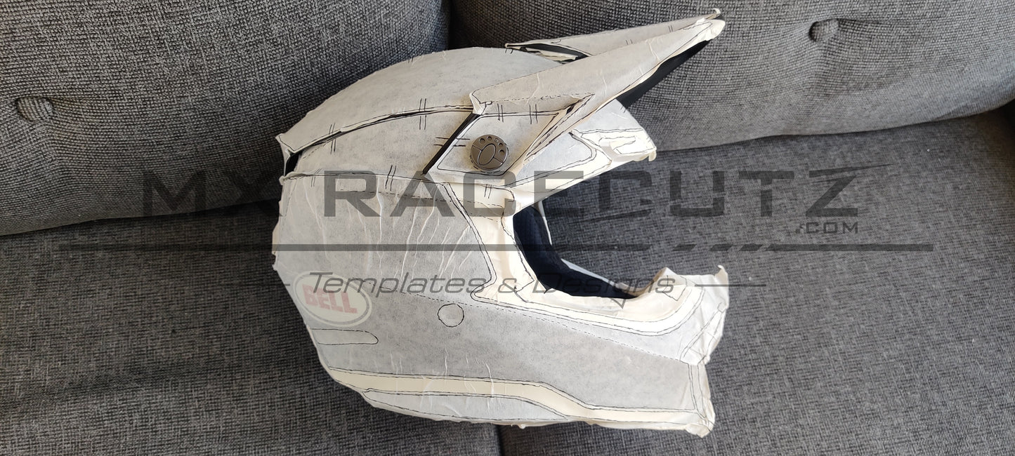 BELL MOTO 10 - SIZE MEDIUM & LARGE TEMPLATE