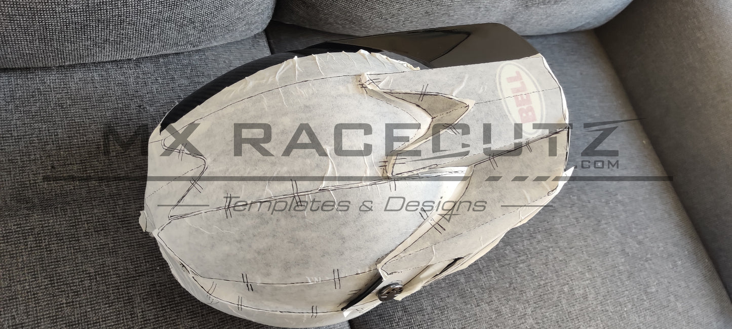 BELL MOTO 10 - SIZE MEDIUM & LARGE TEMPLATE