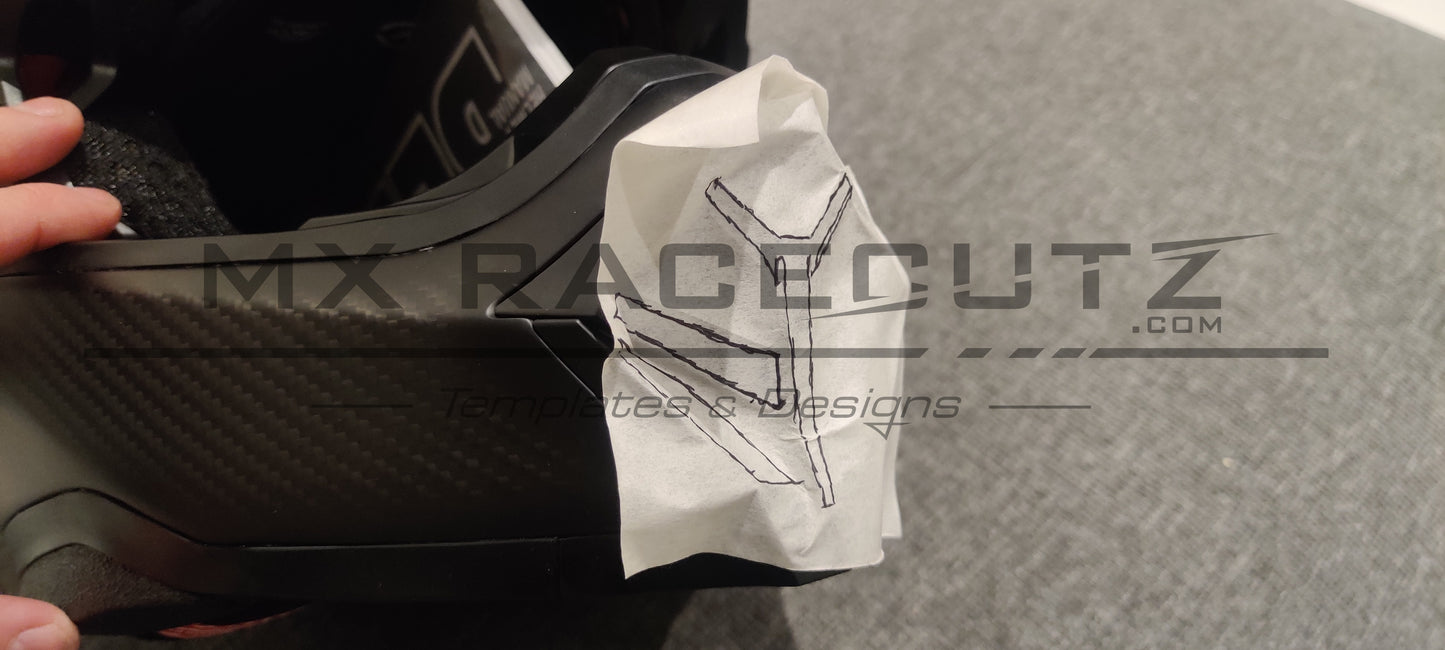 BELL MOTO 10 - SIZE MEDIUM & LARGE TEMPLATE