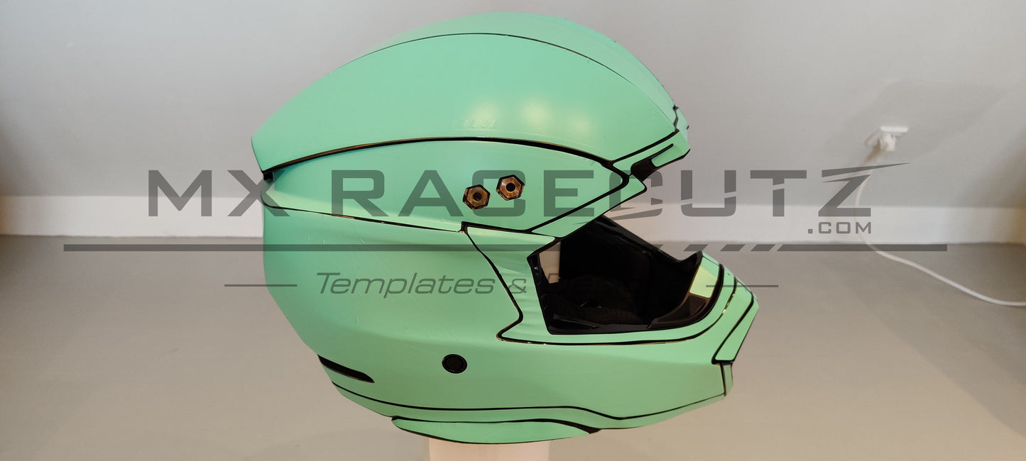 BELL MOTO 10 - SIZE XLARGE & XXLARGE TEMPLATE