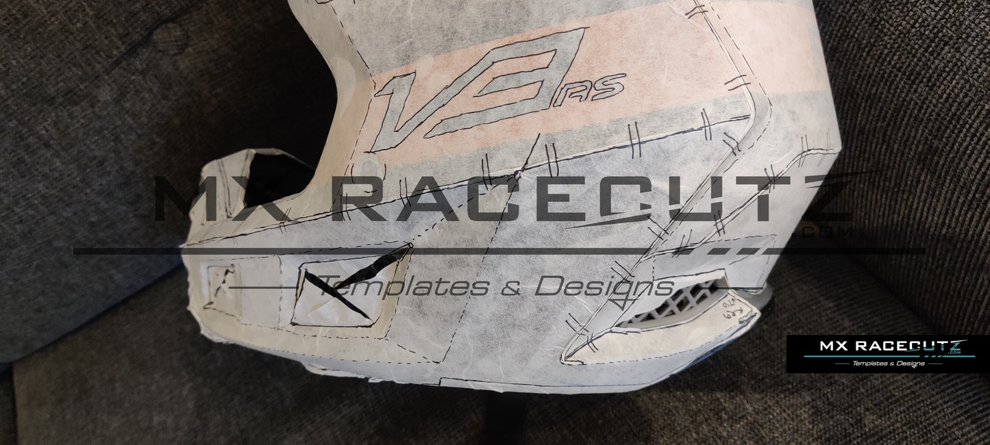 FOX V3-RS 2019-2023 - SIZE MEDIUM TEMPLATE