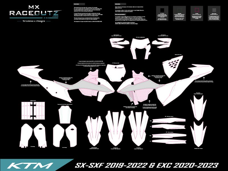 KTM SX-SXF 2019-2022 & EXC 2020-2023 TEMPLATE