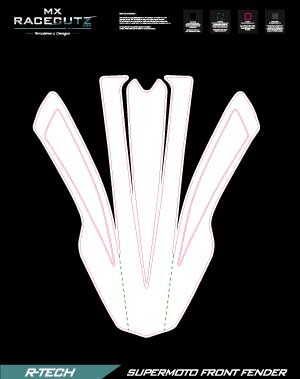 RTECH - SUPERMOTO FRONT FENDER TEMPLATE