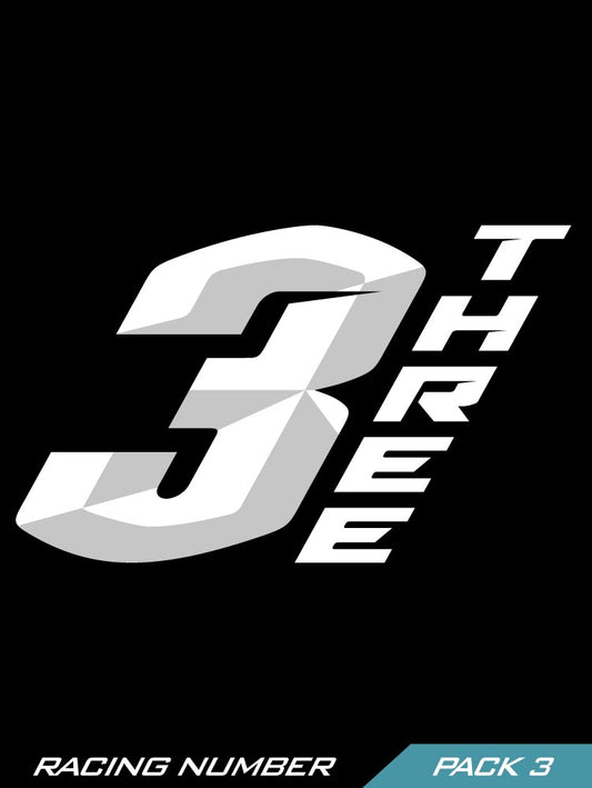 RACING NUMBER PACK 3