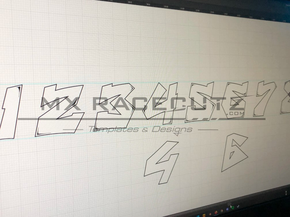 RACING NUMBER PACK 6