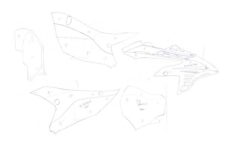 YAMAHA YZF 250 2024 & 450 2023-2024 TEMPLATE